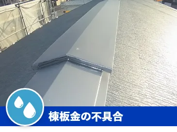 棟板金の不具合