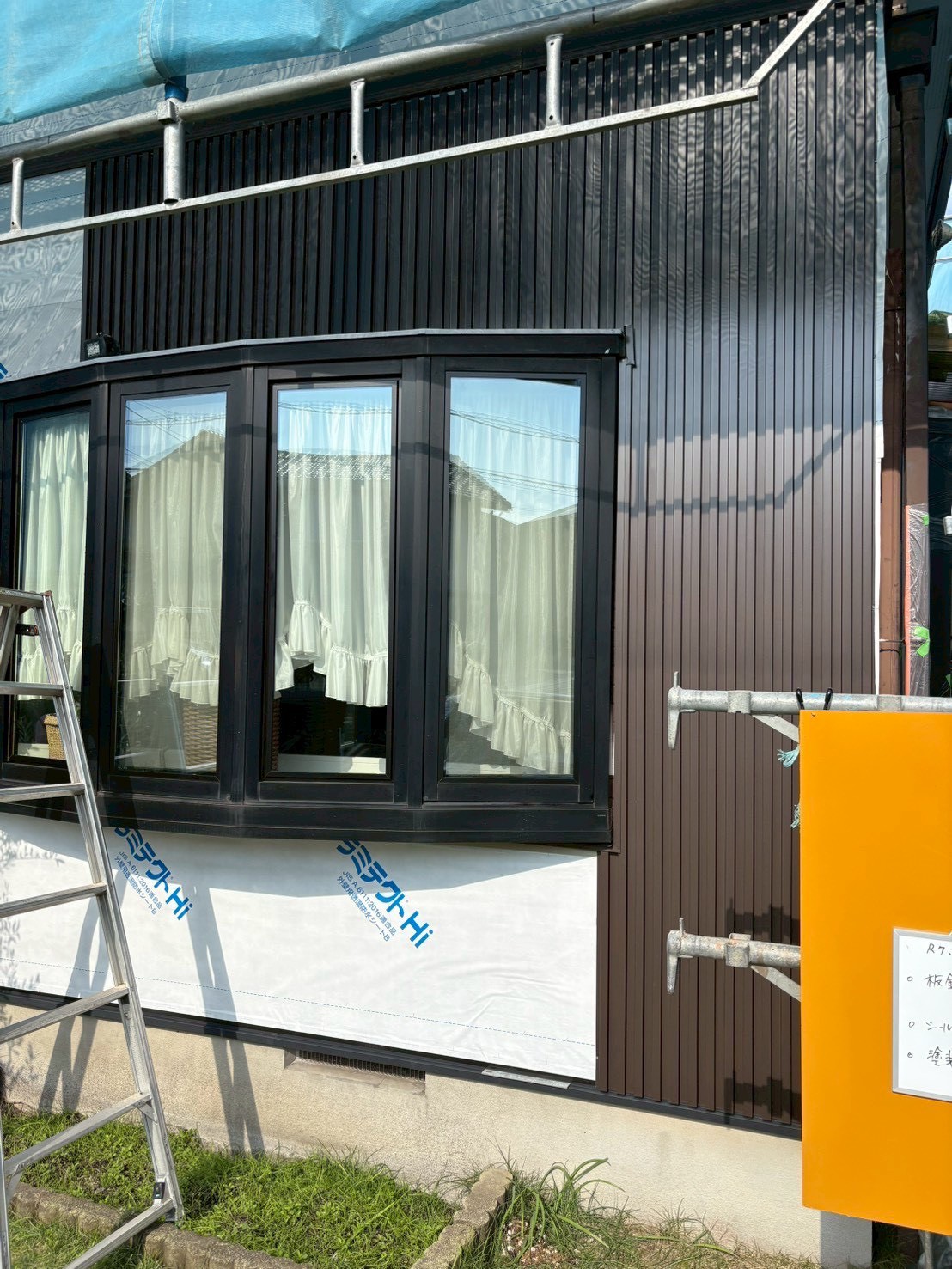 鳥取県米子市にて板金工事〈金属サイディングの外壁カバー〉