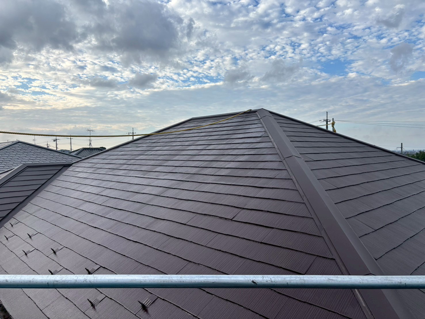 鳥取県米子市にて板金工事に伴う屋根壁の塗装メンテナンス