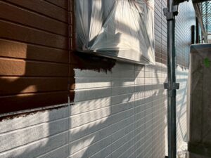 鳥取県米子市にて板金工事に伴う屋根壁の塗装メンテナンス