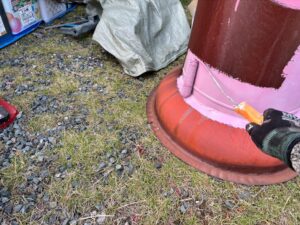 鳥取県米子市にて板金工事に伴う屋根壁の塗装メンテナンス